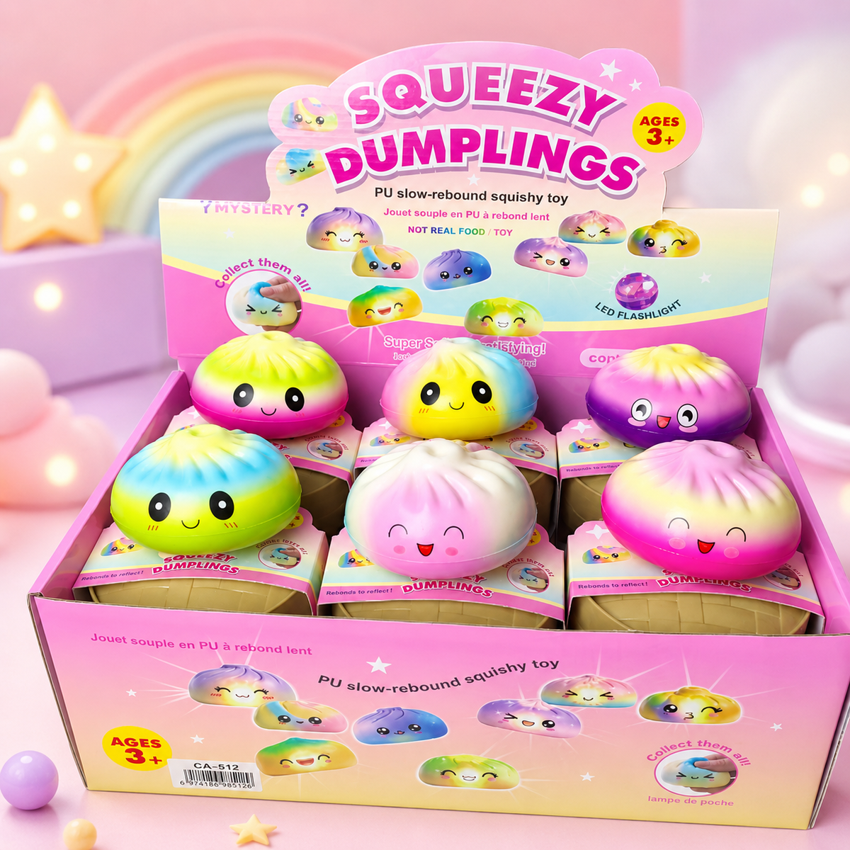 Dumpling Bun Squishy Fidget Toy