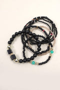 SEED BEAD 8 ROW STRETCH BRACELET SET