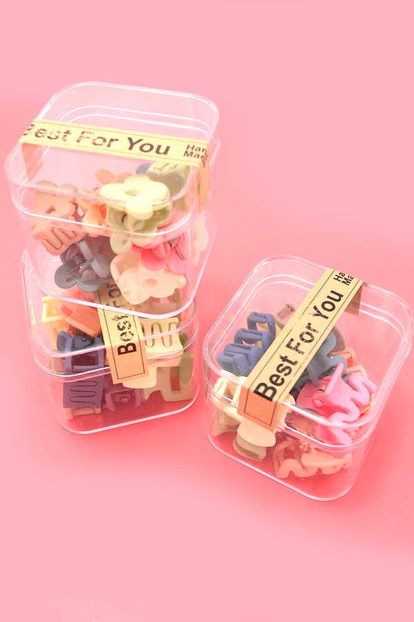Wall to Wall by Josslyn MINI PACK OF 10 FLOWER WAIVY CLIPS