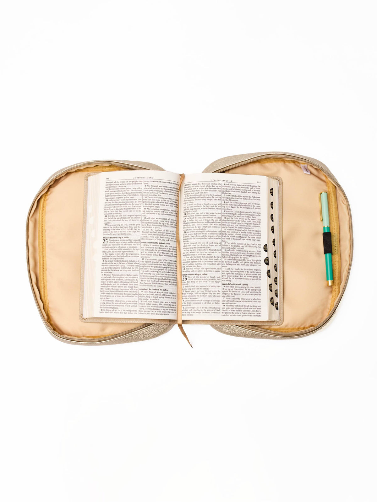Mary Square Bible Cover | Champange