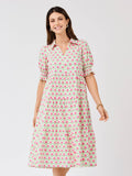 Mary Square Molly Dress | Floral Green