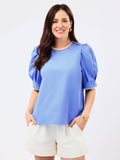 Mary Square Thea Top | Blue