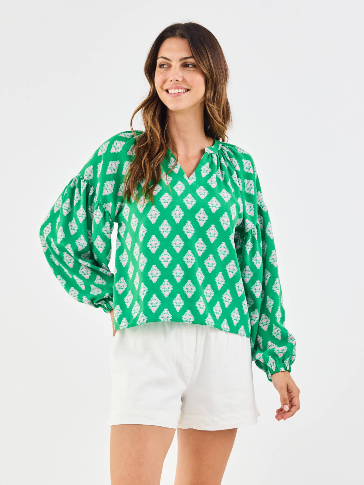 Mary Square Scarlette Top | Early Riser Green