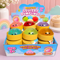 Glitter TPR Dumpling Bun Squishy, Stress Relief Fidget Toy