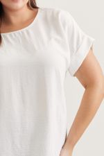 Entro Casual Blouse- Off White