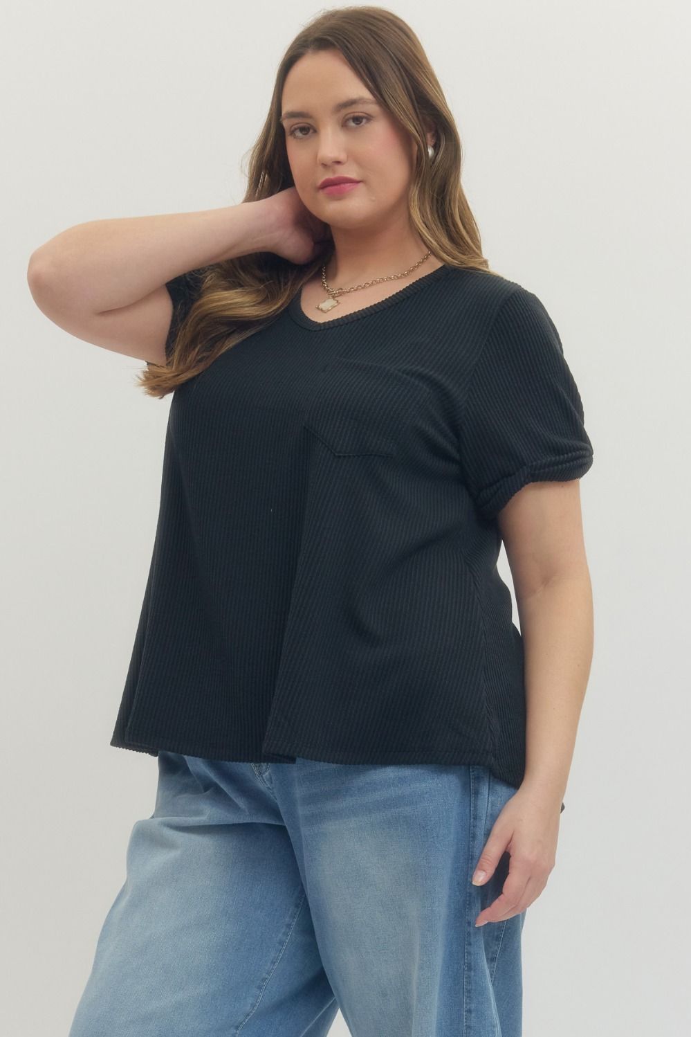 Entro Knit Top- Black