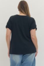 Entro Knit Top- Black